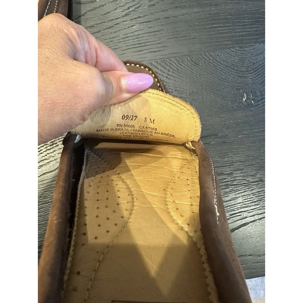 MEN'S 14TH AND UNION HORSE BIT DRIVERS IN DARK BROWN PERFFERATED SIZE 8 - Picture 5 of 11